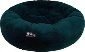 img 3 attached to Bessie And Barnie Snuggle Dog Bed - Extra Plush Fabric Dog Bean Bag Bed - Reversible Circle Dog Bed - Machine Washable Donut Dog Bed - Calming Dog Bed - Multiple Sizes & Colors Available