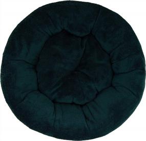 img 2 attached to Bessie And Barnie Snuggle Dog Bed - Extra Plush Fabric Dog Bean Bag Bed - Reversible Circle Dog Bed - Machine Washable Donut Dog Bed - Calming Dog Bed - Multiple Sizes & Colors Available