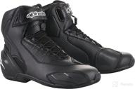 🏍️ eu black black sp-1 v2 motorcycle street road riding shoe with vents logo