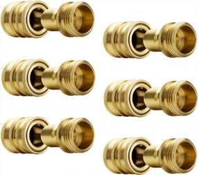 img 4 attached to Upgrade Your Garden Hose With YAMATIC Quick Connect Water Hose Fittings - Durable Brass - Leak Free - 6 Pack