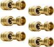 upgrade your garden hose with yamatic quick connect water hose fittings - durable brass - leak free - 6 pack logo