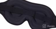 img 1 attached to Adjustable Sleep Mask For Women And Men - 3D Contoured Eye Mask For Sleeping, Breathable Blackout Blindfold For False Eyelash Extensions, Yoga - BeeVines Nighttime Eye Cover review by Rail Basri