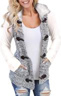 sidefeel hooded sweater cardigan outerwear women's clothing at coats, jackets & vests logo