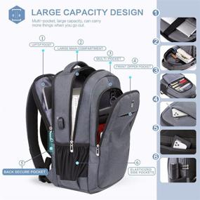 img 1 attached to Backpack Business Charging Resistant Computer Backpacks ~ Laptop Backpacks