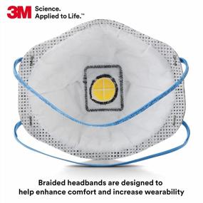 img 1 attached to Stay Safe In Hot And Humid Environments With 3M Particulate Respirator 8576 - Pack Of 10 With P95 Protection And Carbon Filter