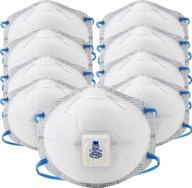 stay safe in hot and humid environments with 3m particulate respirator 8576 - pack of 10 with p95 protection and carbon filter logo