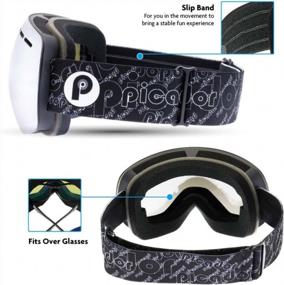 img 2 attached to Enhance Your Winter Sports Experience With Picador PRO Over The Glasses Ski Goggles For Women And Men