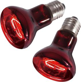 img 3 attached to 🦎 REPTIZOO Reptile 2PCS Infrared Heat Emitter: 110V 75W Bulb for Reptile Pet Coop, Moonlight & Glass Terrarium