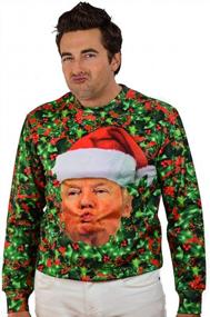 img 3 attached to Hilarious Cat-Themed Ugly Christmas Sweaters For Men, Women & Teens By Tstars
