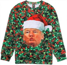 img 4 attached to Hilarious Cat-Themed Ugly Christmas Sweaters For Men, Women & Teens By Tstars