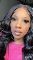 img 1 attached to 👩 ALLRUN Brazilian Body Wave Lace Front Wigs for Black Women - 30 Inch Human Hair Wigs with Pre Plucked Hairline and Baby Hair review by Juan Anderson