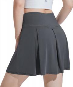 img 3 attached to Stay Comfortable And Stylish: CAMELSPORTS Women'S High-Waisted Athletic Skirt For Tennis, Golf, Running, And More!