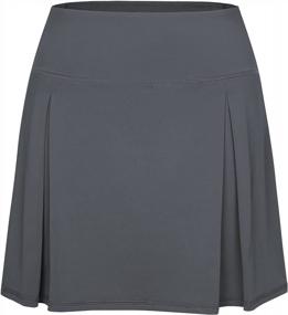 img 4 attached to Stay Comfortable And Stylish: CAMELSPORTS Women'S High-Waisted Athletic Skirt For Tennis, Golf, Running, And More!