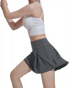 img 1 attached to Stay Comfortable And Stylish: CAMELSPORTS Women'S High-Waisted Athletic Skirt For Tennis, Golf, Running, And More!