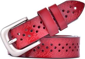 img 4 attached to Talleffort Womens Genuine Cowhide Leather Women's Accessories ~ Belts