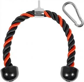 img 4 attached to 27 & 36 Inch Deluxe Tricep Rope Cable Attachment With 4 Colors - Exercise Machine Pulley System Gym Pull Down Rope With Carabiner By Yes4All