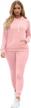 selowin ladies' sportswear set with pullover hoodie and jogger sweatpants for casual comfort logo