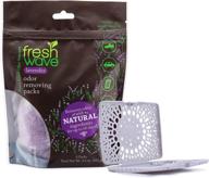 🌿 fresh wave lavender odor eliminating & deodorizing packs - bag of 6 & fresh pod case - safer odor relief for small spaces - natural plant-based odor eliminator - home odor absorbers for better seo логотип