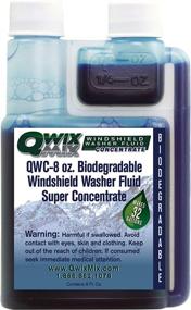 img 2 attached to 🚗 Qwix Mix Windshield Washer Fluid Concentrate - 1 Bottle: Makes 32 Gallons, 1/4 oz | 1 Gallon 100% Biodegradable