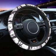 🚗 universal 15 inch anime steering wheel cover for car - collage manga steering wheel protector covers men and women логотип