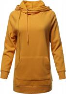 comfy women's long sleeve hoodie sweatshirts with kangaroo pockets for relaxing logo