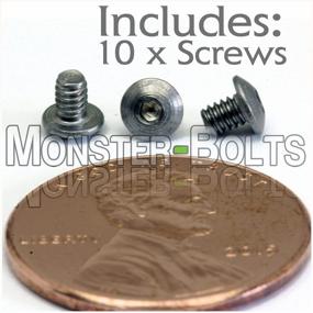 img 2 attached to 10 Pack #2-56 X 1/8" Button Head Socket Cap Screws - MonsterBolts ASME B18.3 Stainless Steel