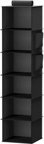 img 4 attached to 6-Shelf Black Hanging Closet Organizers And Storage By YOUDENOVA For Optimized Search Results