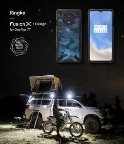 img 3 attached to Ringke Fusion X Case For OnePlus 7T (2019) - Camo Black, Sleek Design For Ultimate Protection