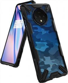img 4 attached to Ringke Fusion X Case For OnePlus 7T (2019) - Camo Black, Sleek Design For Ultimate Protection