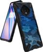 ringke fusion x case for oneplus 7t (2019) - camo black, sleek design for ultimate protection logo
