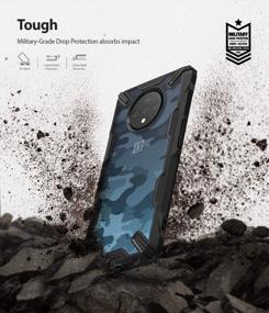 img 1 attached to Ringke Fusion X Case For OnePlus 7T (2019) - Camo Black, Sleek Design For Ultimate Protection