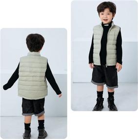 img 3 attached to AIEOE Lightweight Sleeveless Outwear Waistcoat Boys' Clothing ~ Jackets & Coats