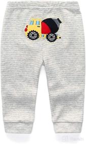 img 3 attached to 👶 Cute Baby Pants - Kiddiezoom Newborn Trousers, Unisex Cotton Pants for Baby and Toddler