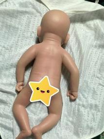 img 6 attached to Реалистичная силиконовая кукла размером 17 дюймов: Vollence Soft Reborn Girl, материал без винила