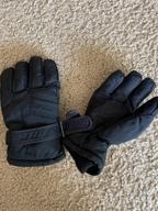картинка 1 прикреплена к отзыву Теплые и противоскользящие зимние перчатки-варежки из флиса для мальчиков и девочек для езды, вождения, походов, катания на лыжах и спорта. от Justin Garrett