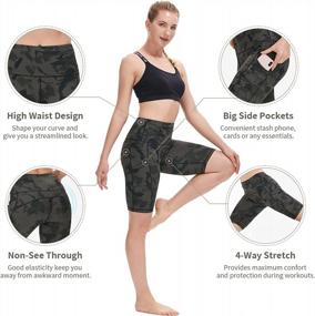img 1 attached to Women'S Tummy Control Biker Shorts For Gym, Yoga, Running, And Workouts By TYUIO