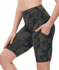 img 4 attached to Women'S Tummy Control Biker Shorts For Gym, Yoga, Running, And Workouts By TYUIO