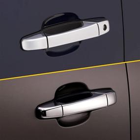 img 3 attached to 🚪 Chrome Door Handle Covers for Chevy Silverado Tahoe Suburban Avalanche, GMC Yukon Sierra, Cadillac Escalade - 2007-2014 | No Passenger Keyhole