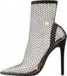sparkling style: lishan's rhinestone fishnet sandals for women logo