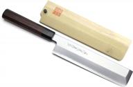 yoshihiro hongasumi ginsan (hakugin) high carbon stainless steel edo usuba japanese vegetable chef's knife (7.5"(195mm)) logo