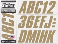 🚤 enhance boat & personal watercraft identification with stiffie shift metallic gold 3" id kit alpha-numeric stickers логотип