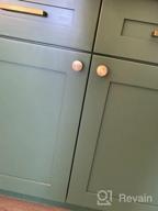 img 1 attached to Upgrade Your Cabinets With LONTAN Matte Black Square Knobs - Pack Of 25 Stainless Steel Dresser Drawer Door Knobs review by Jose Ortega