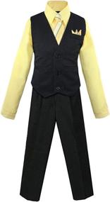 img 3 attached to Luca Gabriel Toddler Piece Pinstripe Boys' Clothing : Suits & Sport Coats