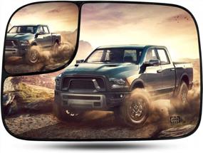 img 4 attached to Upgrade Your Dodge Ram Mirror: Left Side Blind Spot Mirror Replacement With Heated Convex Glass - Compatible With 2005-2008 Dodge Ram 1500, 2500, 3500 - Part Number 5161011AA