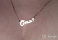 img 1 attached to Personalized Rose Gold Name Necklace - Custom-made Jewelry for Women, Girls, and Couples - LoEnMe Gift+ review by Courtney Stone