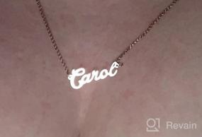 img 8 attached to Personalized Rose Gold Name Necklace - Custom-made Jewelry for Women, Girls, and Couples - LoEnMe Gift+