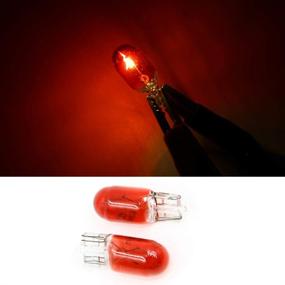 img 3 attached to 🚗 10pcs T10 W5W 168 194 Halogen Bulb 12V for Car - Red Car Tail Light, Side Parking, Dome, Door, Map Lighting