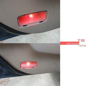 img 1 attached to 🚗 10pcs T10 W5W 168 194 Halogen Bulb 12V for Car - Red Car Tail Light, Side Parking, Dome, Door, Map Lighting