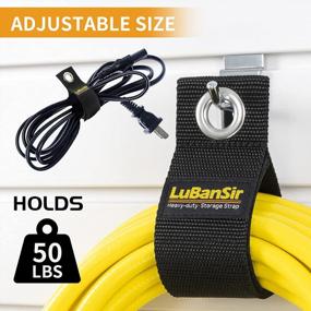 img 3 attached to Organize Your Cords And More With LuBanSir'S Heavy Duty Extension Cord Holder - 9 Pack