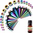 bodyj4you 37pc gauges kit ear stretching aftercare jojoba oil wax single flare tunnel plugs expander tapers multicolor surgical steel natural recovery solution set logo